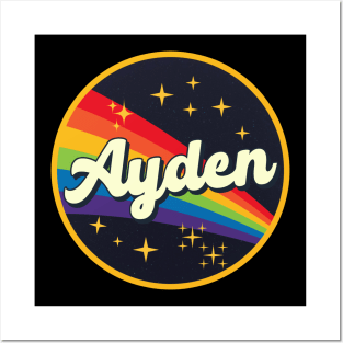 Ayden // Rainbow In Space Vintage Style Posters and Art